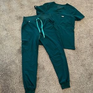 Figs Carribean blue fionlite Women's Scrub Set